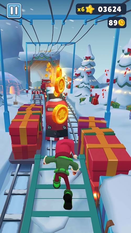 Subway Surfers North Pole 2025 gameplay screenshot 2